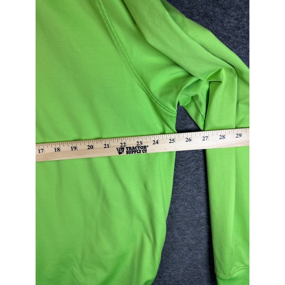 FootJoy FJ Performance Golf Pullover Mens Size XL Bright Green 1/4 Zip Sailing - Picture 6 of 12